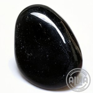 Turmalina negra con logo